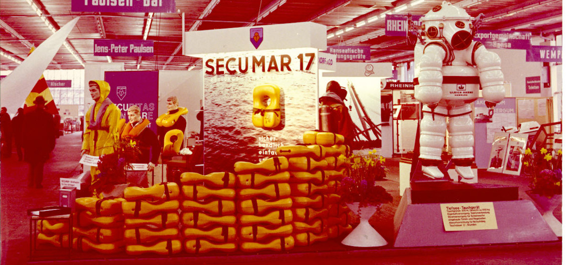 hanseboot - SECUMAR Messestand im Jahr 1966