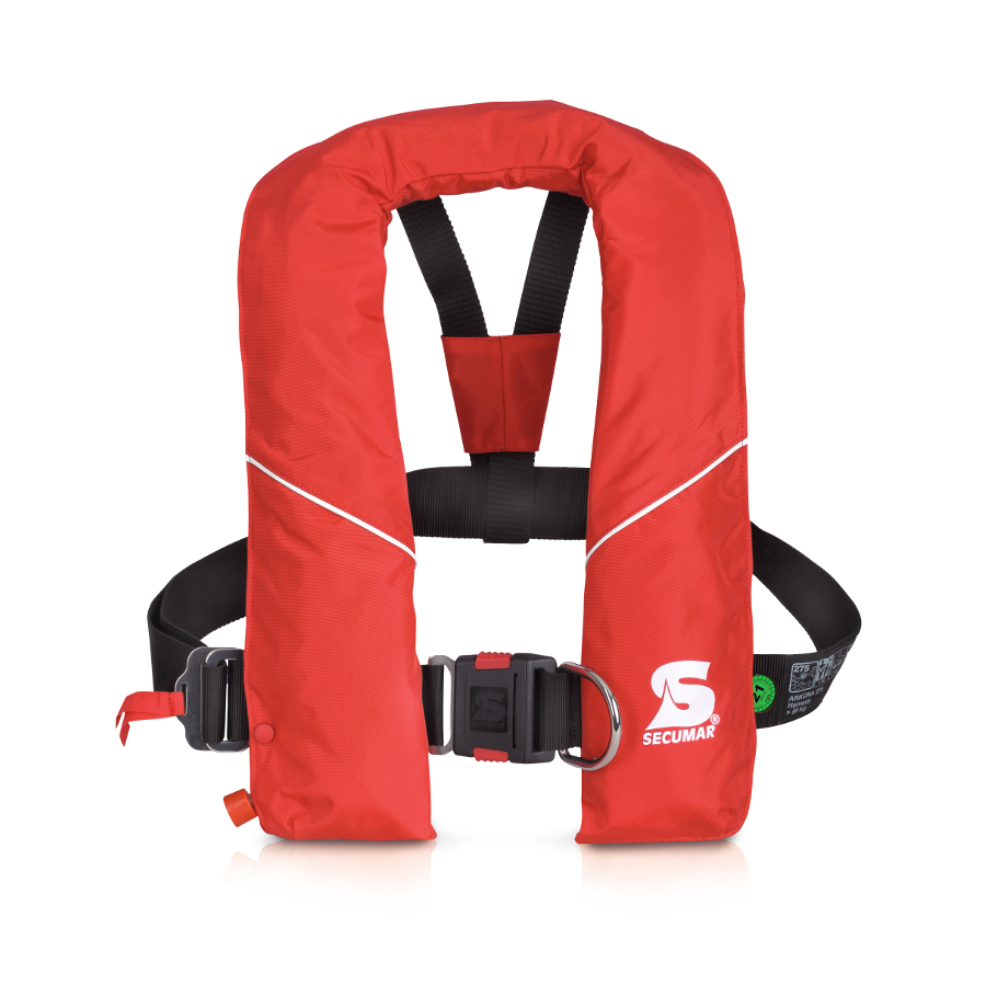 Automatische Rettungsweste Secumar Survival 275 Harness dunkelblau